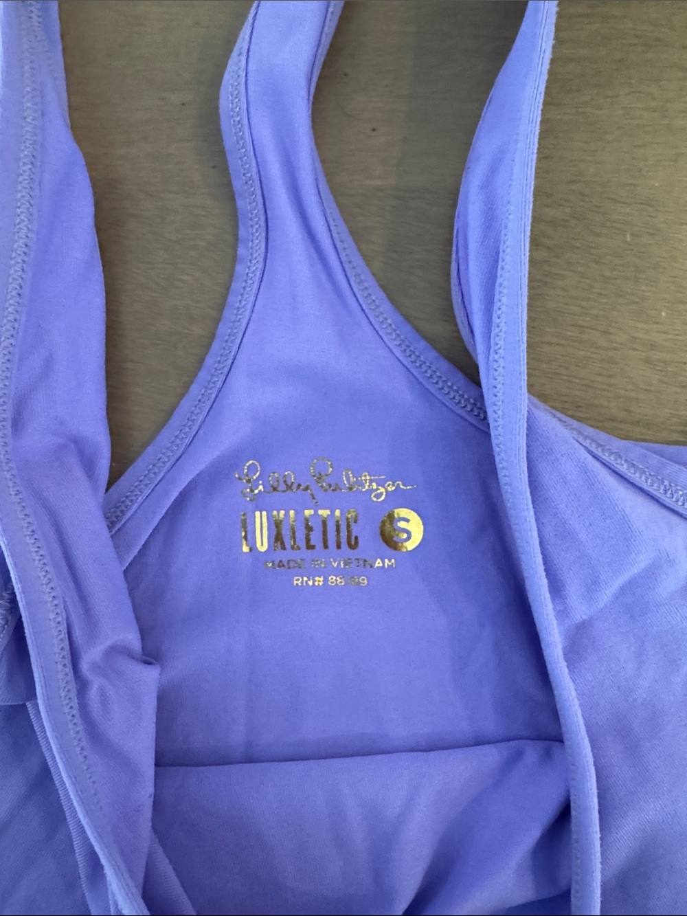 Lilly Pulitzer Lavender Racerback Tank Top - Picture 2 of 4